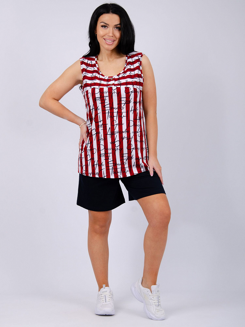 Пижама, домашний костюм ДК-22-красный